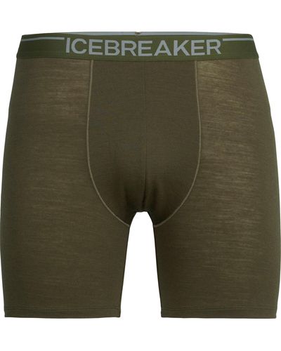 Icebreaker Anatomica Long Boxers - Green