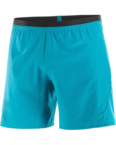 Salomon Cross 7 In Shorts - Blue