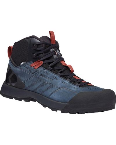 Black Diamond Mission Leather Mid Waterproof Approach Shoes - Blue