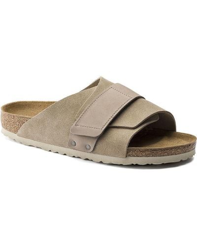Birkenstock Kyoto Nubuck/suede Leather Sandals [narrow] - Brown
