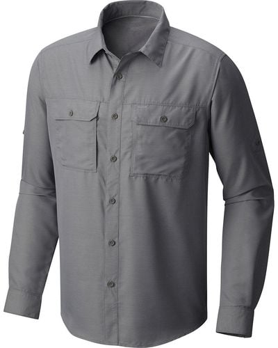 Mountain Hardwear Canyon Long Sleeve Shirt - Grey