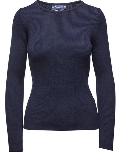Armor Lux Liffré Merino Wool Sweater - Blue