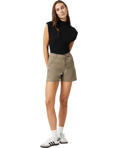Mavi Kylie Utility Shorts - Black