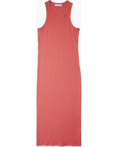 Lacoste Sleeveless Organic Cotton Dress - Multicolour