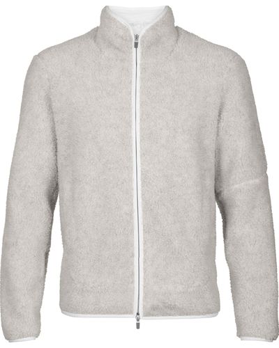 Icebreaker Real Fleece Merino High Pile Long Sleeve Zip Jacket - Grey