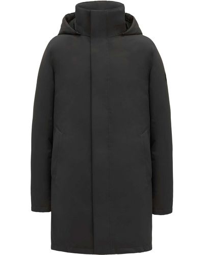 Quartz Co. Labrador Hooded Down Winter Jacket - Black
