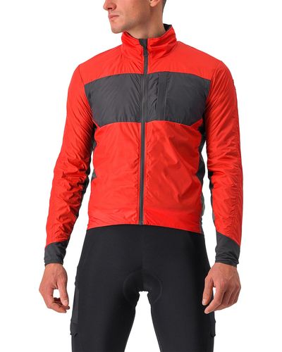 Castelli Unlimited Puffy Cycling Jacket - Red