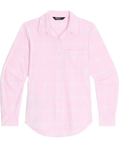 Outdoor Research Astroman Long Sleeve Sun Shirt - Pink