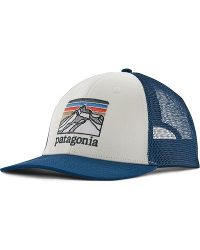 Patagonia Line Logo Ridge Lo Pro Trucket Hat - Blue