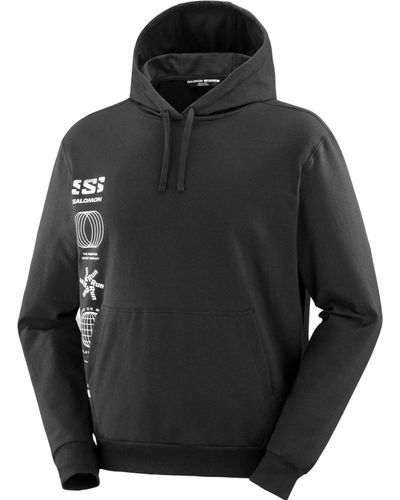 Salomon Graphic Hooded Sweatshirt - Black