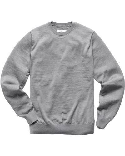 Reigning Champ Harry Knitted Crewneck Sweater - Grey