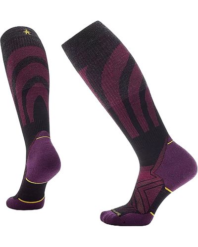 Smartwool Run Targeted Cushion Compression Otc Socks - Purple