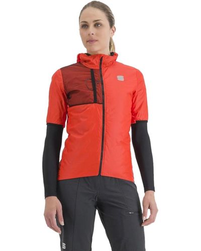 Sportful Supergiara Puffy Short Sleeve Jacket - Red