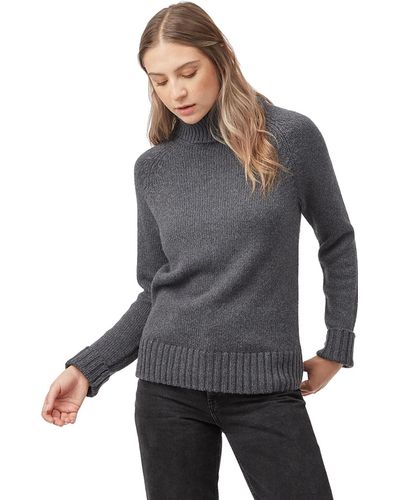 Tentree Highline Wool Turtleneck Sweater - Grey