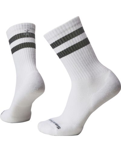 Smartwool Athletic Stripe Crew Socks - Grey