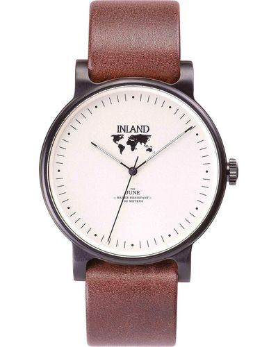 La Maison Inland The June 41mm Watch With Extra 20mm Belt - Brown