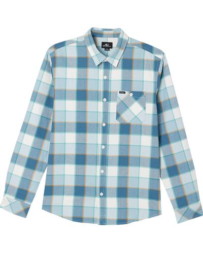 O'neill Sportswear Winslow Plaid Flannel Shirt - Blue