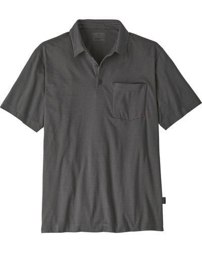 Patagonia Cotton In Conversion Lightweight Polo Shirt - Black