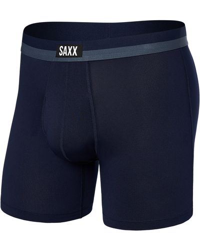 Saxx Underwear Co. Sport Mesh Boxer Brief Fly - Blue