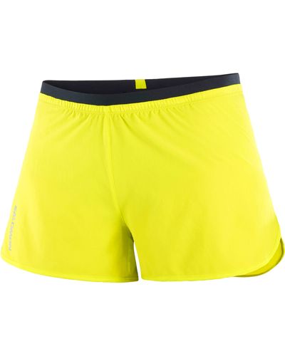 Salomon Cross 3 In Shorts - Yellow
