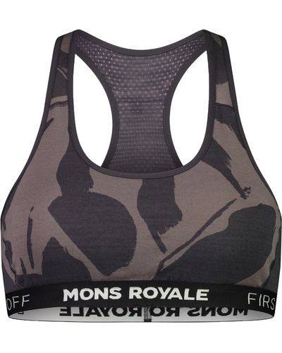 Mons Royale Sierra Sports Bra - Black