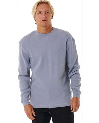 Rip Curl Quality Surf Products Long Sleeve Tee - Blue