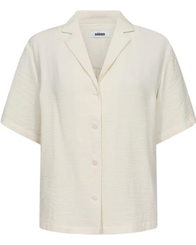 Minimum Karenlouise 3077 Short Sleeve Shirt - White