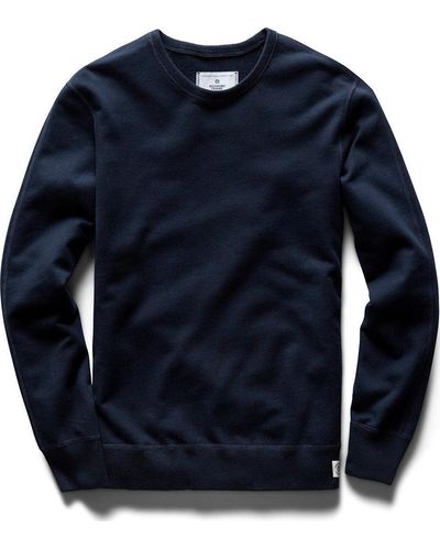 Reigning Champ Midweight Terry Crewneck - Blue