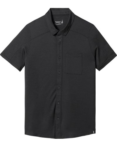 Smartwool Short Sleeve Button Down T - Black