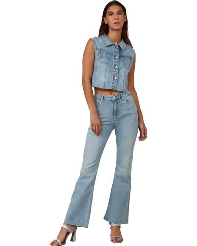 Lola Jeans Alice High Rise Flare Jeans - Blue