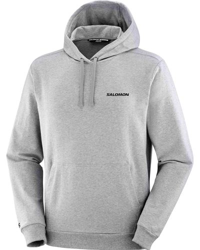Salomon Graphic Performance Hooded Sweatshirt - Grey