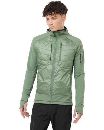 Salomon Elixir Hybrid Insulated Hooded Jacket - Green