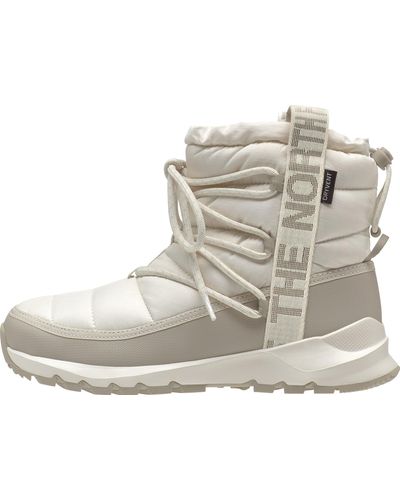 The North Face Thermoball Waterproof Lace Up Winter Boots - Metallic
