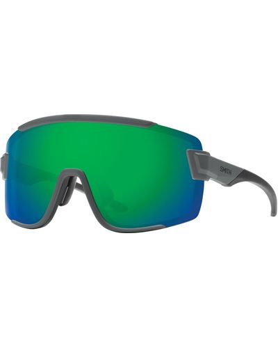 Smith Wildcat Chroma Pop Mirror Sunglasses - Green