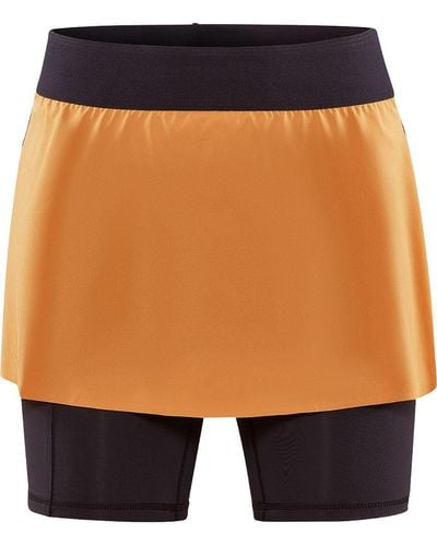 C.r.a.f.t Pro Trail 2 In 1 Skirt - Orange