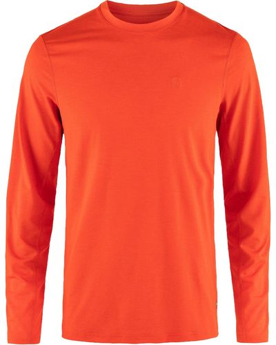 Fjallraven Abisko Day Hike Long Sleeve Shirt - Orange