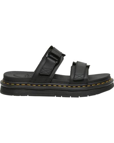 Dr. Martens Chilton Leather Slide Sandals - Black