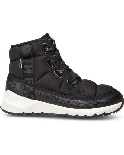 The North Face Thermo Ball Luxe Lace Up Waterproof Boots - Black