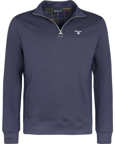 Barbour Rothley Half Zip Sweatshirt - Blue