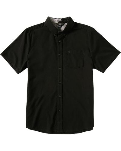 Volcom Everett Oxford Short Sleeve Shirt - Black