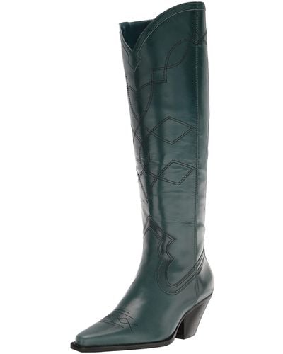 Vince Camuto Footwear Nedema Western Knee High Boot Fashion - Green