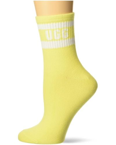 UGG Dierson Logo Quarter Sock - Yellow