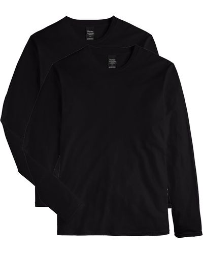 Hanes Long-sleeve Premium T-shirt - Black