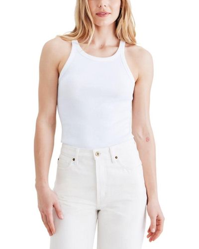 Dockers Slim Favorite Knit Tank Top Shirt - White