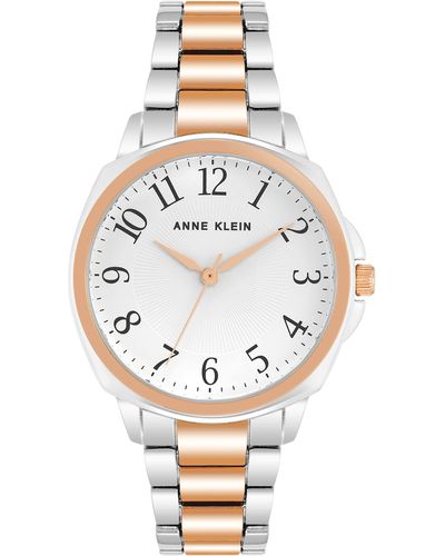 Anne Klein Easy To Read Bracelet Watch - Metallic
