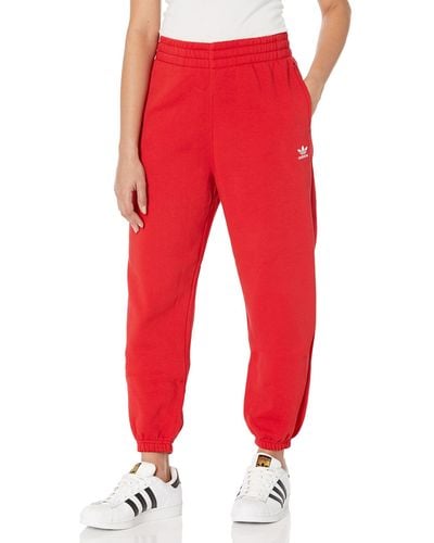 adidas Originals Essentials Fleece Sweatpants - Red