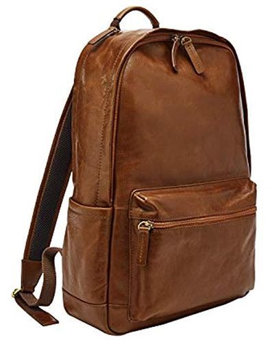 thumbnail interactive-video image 1 of Fossil Purses For Women Buy Fossil Buckner Brown Backpack MBG9631210 (M) Online Coach Bags For Women 1 of 11