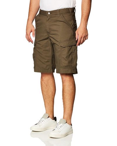 Carhartt Mens Force Relaxed Fit Ripstop Cargo Work Utility Shorts - Multicolor