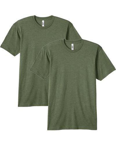 American Apparel Tri-blend Track T-shirt - Green