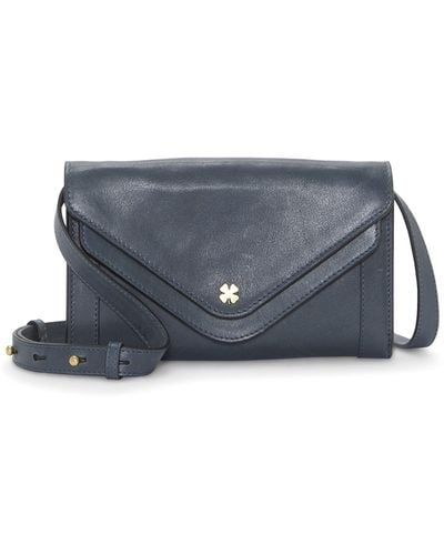 Lucky Brand Love Leather Crossbody Wallet - Blue